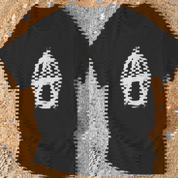 Signos De Anarquía Libertad Punks Punk Rock Anarquía Camiseta unisex Regalos para ancianos