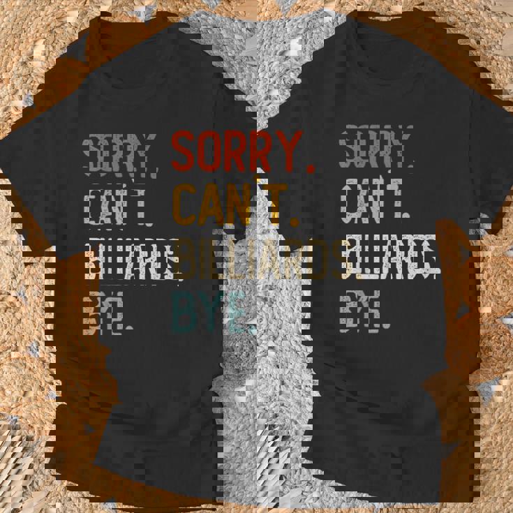 Sorry Can't Billiards Bye シャツ 面白い ビリヤード愛好家 Tシャツ 高齢者への贈り物