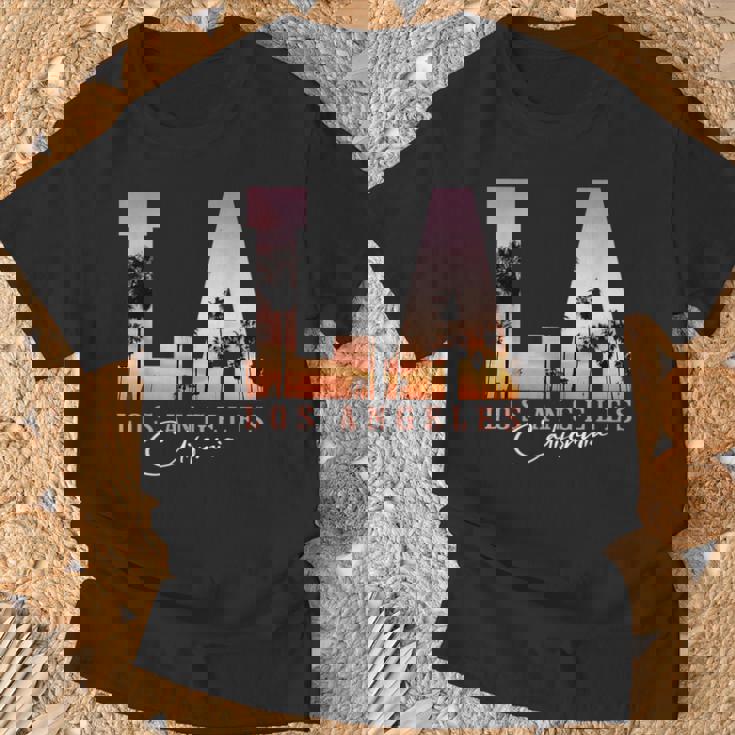 Souvenir Du Coucher Deoleil La Los Angeles Californie T-Shirt Cadeaux pour les vieillards