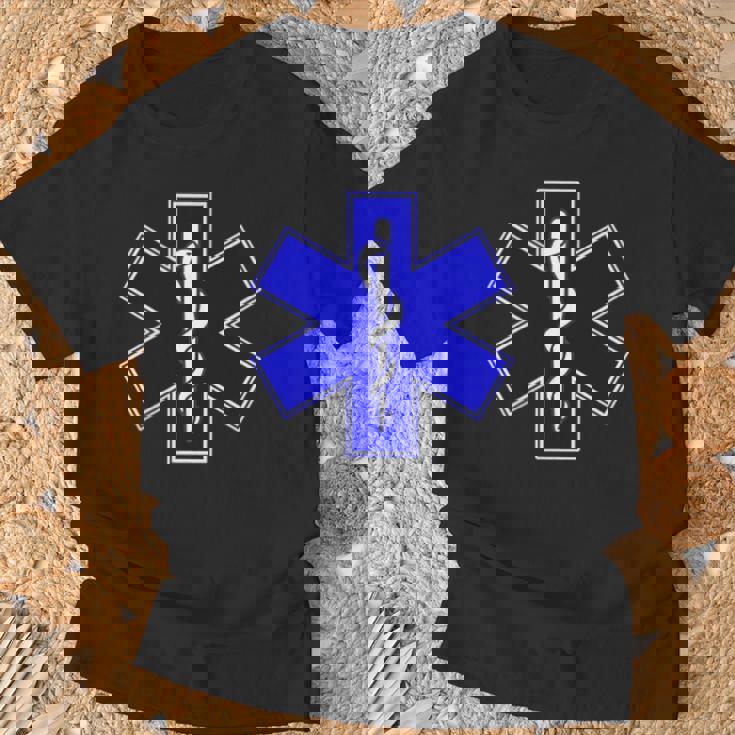 Star Of Life Rod Of Asclepius Emt Ems パラメディック メディック Tシャツ 高齢者への贈り物