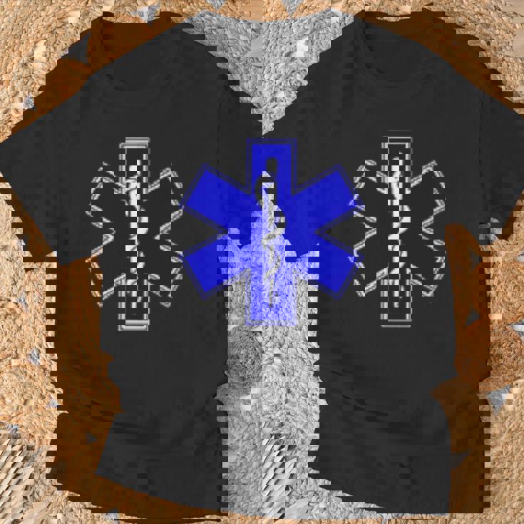 Star Of Life Rod Of Asclepius Emt Ems パラメディック メディック Tシャツ 高齢者への贈り物