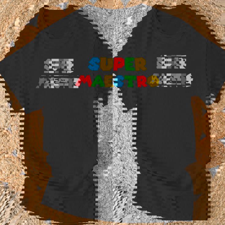 Super Maestro Regalo Profesor Escuela Educación Maestra Camiseta unisex Regalos para ancianos