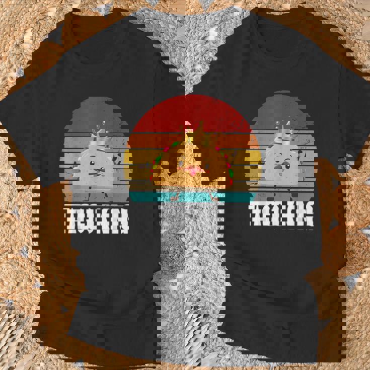 Taco King For Tacos Lover メキシカンタコス ファニー タコス サンセット Tシャツ 高齢者への贈り物