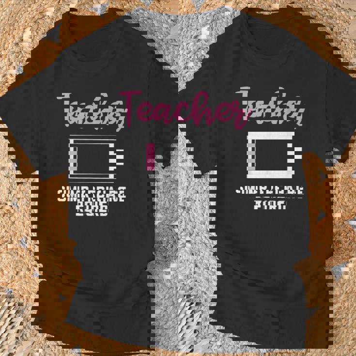 Teacherummer Recharge Required シャツ Tシャツ 高齢者への贈り物