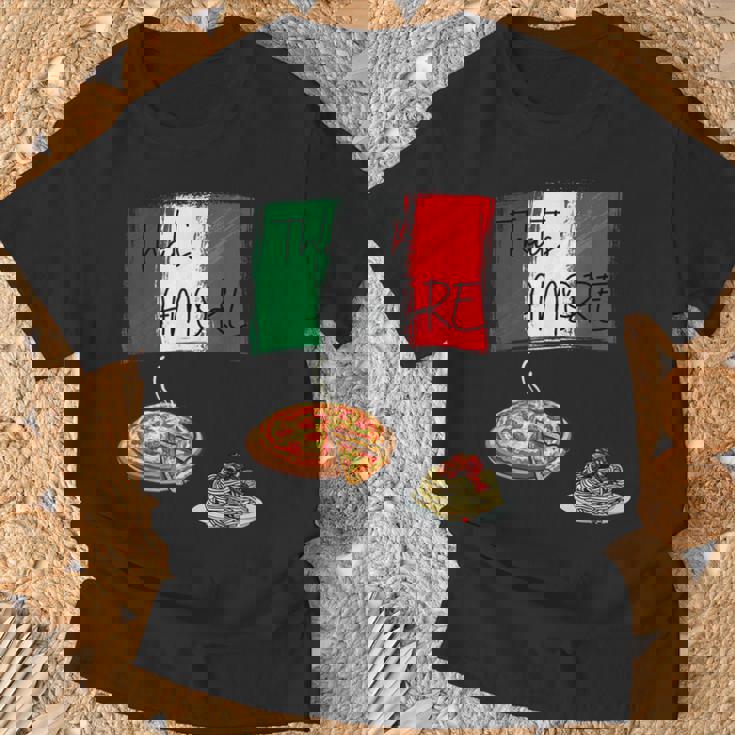 That's Amore ピザ パスタ好き イタリア料理 イタリア国旗 Tシャツ 高齢者への贈り物