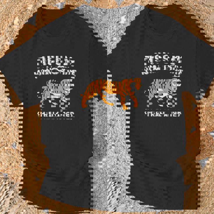 This Is My Human コスチューム I'm Really A Tiger かわいいタイガー Tシャツ 高齢者への贈り物