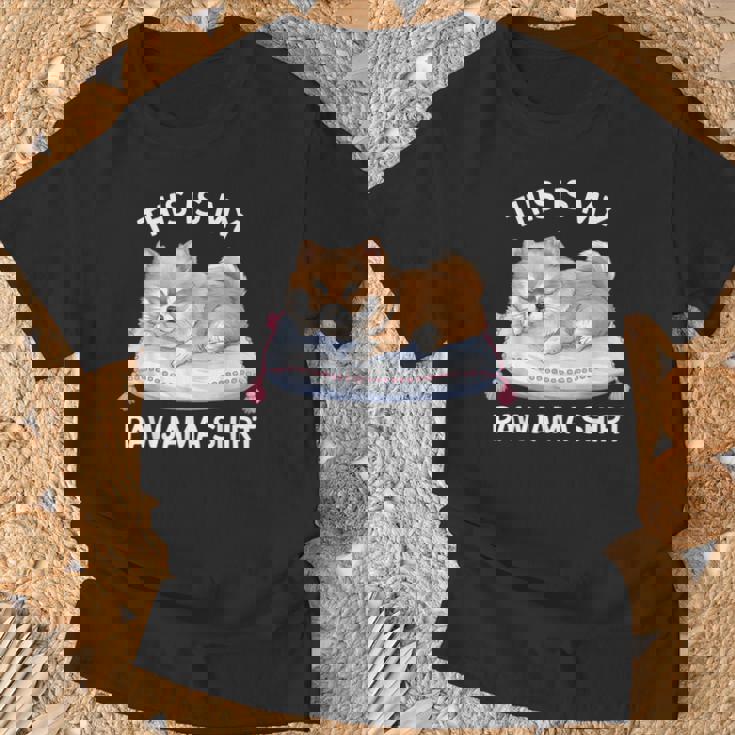 This Is My Pawjama Pomeranian 公式犬用昼寝 Tシャツ 高齢者への贈り物