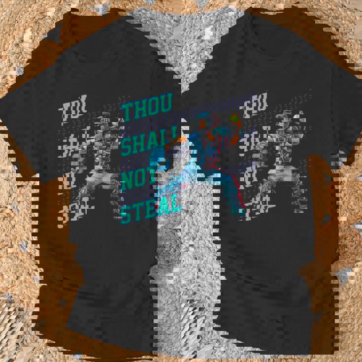 Thouhall Notteal Girls ソフトボールキャッチャー選手名言 Tシャツ 高齢者への贈り物