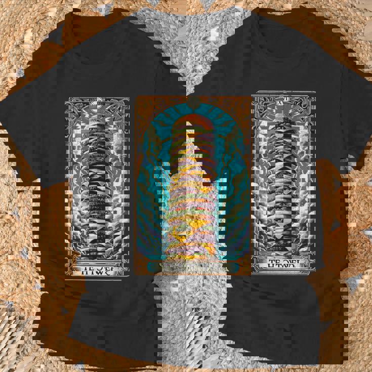 The Tower タロットカード バーガータワー ハンバーガー チーズバーガー Tシャツ 高齢者への贈り物