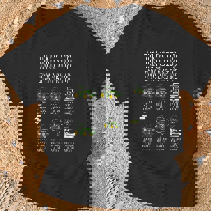 Tractors Things I Do In Mypare Time トラクター ファニー ファーマーズ Tシャツ 高齢者への贈り物