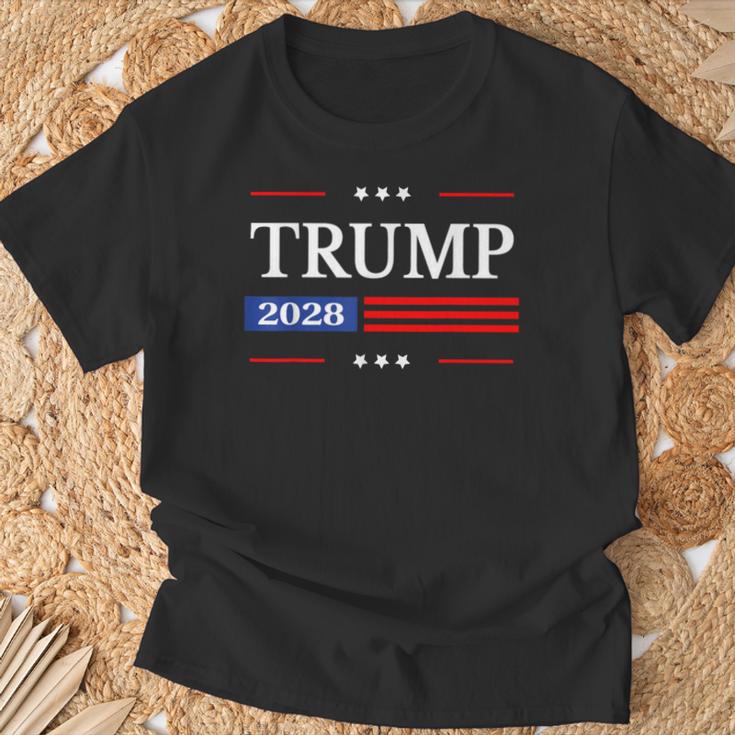 Trump 2028 Flag President Pro Trump 2028 American Flag T-Shirt Geschenke für alte Männer