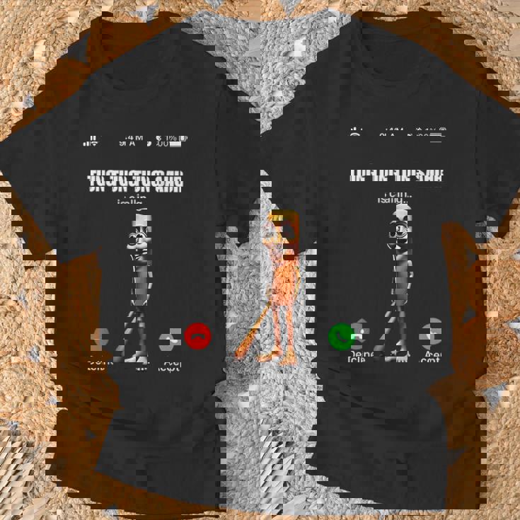 Tung Tung Tungahur-イタリアのブレインロットミーム Tシャツ 高齢者への贈り物