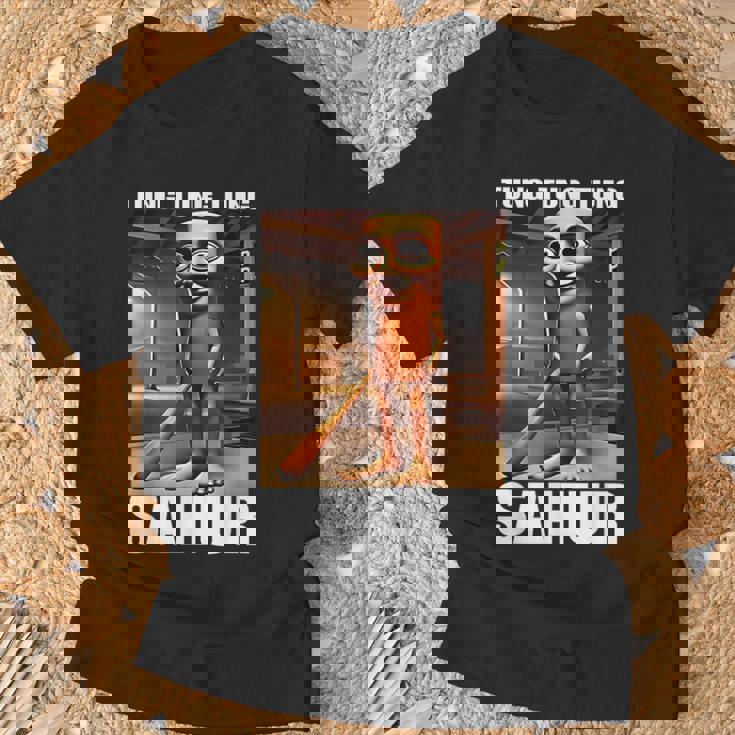 Tungahur イタリアンブレイン レッド ミーム Tシャツ 高齢者への贈り物