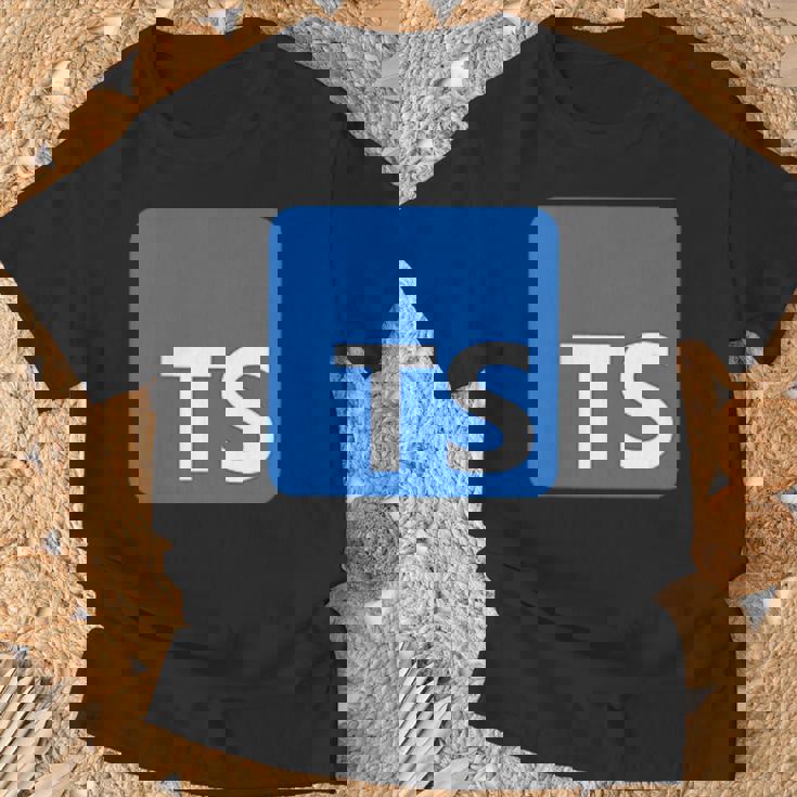 Typescript プログラミングロゴ Tsロゴ プログラマーへのギフトに Tシャツ 高齢者への贈り物