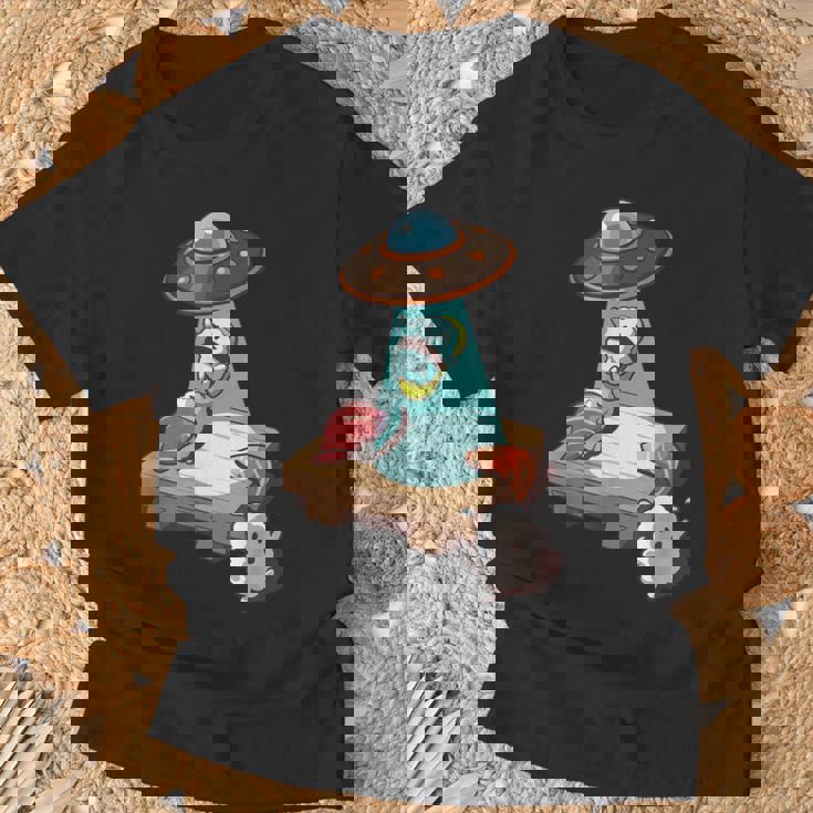 Ufo にさらわれる 寿司 すし たまご サーモン まぐろ Tシャツ 高齢者への贈り物