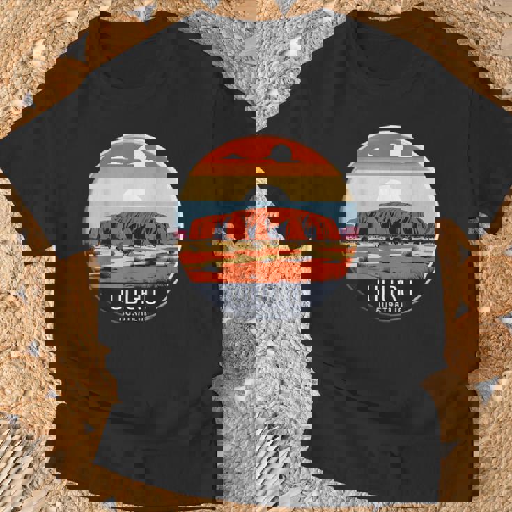 Uluru オーストラリア お土産 エアーズ ロック 記念品 ヴィンテージ 太陽 Tシャツ 高齢者への贈り物