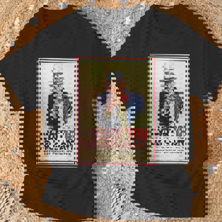 Uncleam I Want You For Us Army ビンテージポスターtシャツ Tシャツ 高齢者への贈り物