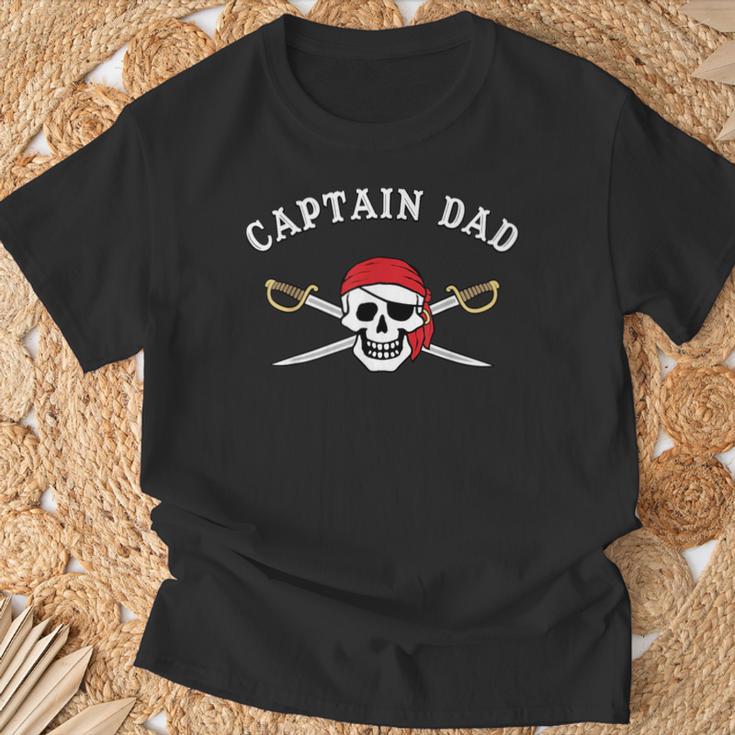 Uomo Pirata Divertente Capitano Papà Maglietta Regalos para ancianos