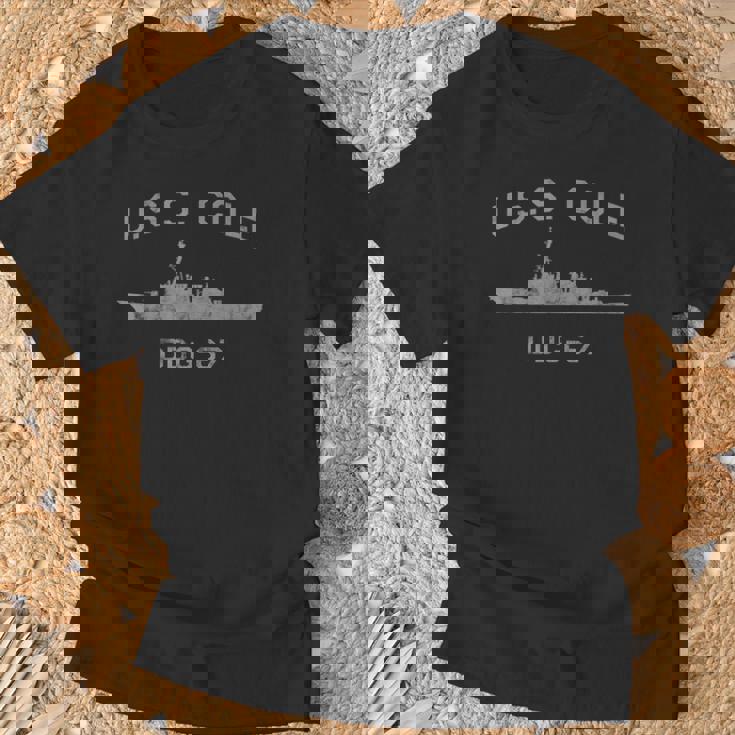Uss Cole Ddg-67 De Perfil De Línea De Flotación Camiseta unisex Regalos para ancianos