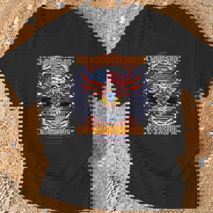 Uss Cvn-65 エンタープライズ、飛行機、航空 Tシャツ 高齢者への贈り物