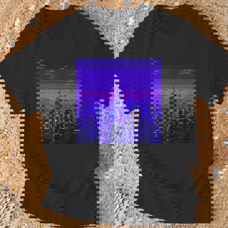 Vaporwave レトロゲーミングピクセルアート Tシャツ 高齢者への贈り物