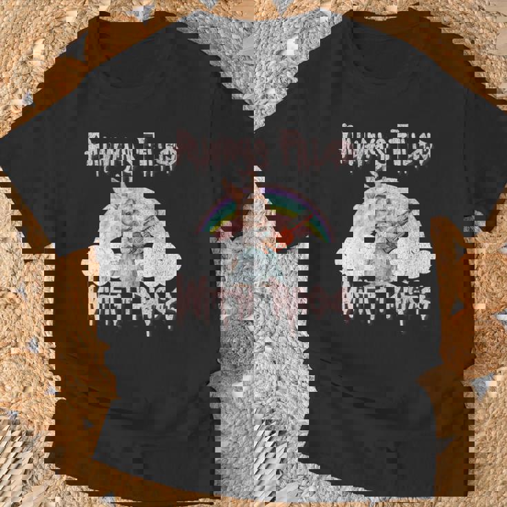 Vintage Chainsaw Bunny Rage Horror Movie Graphic Tシャツ 高齢者への贈り物