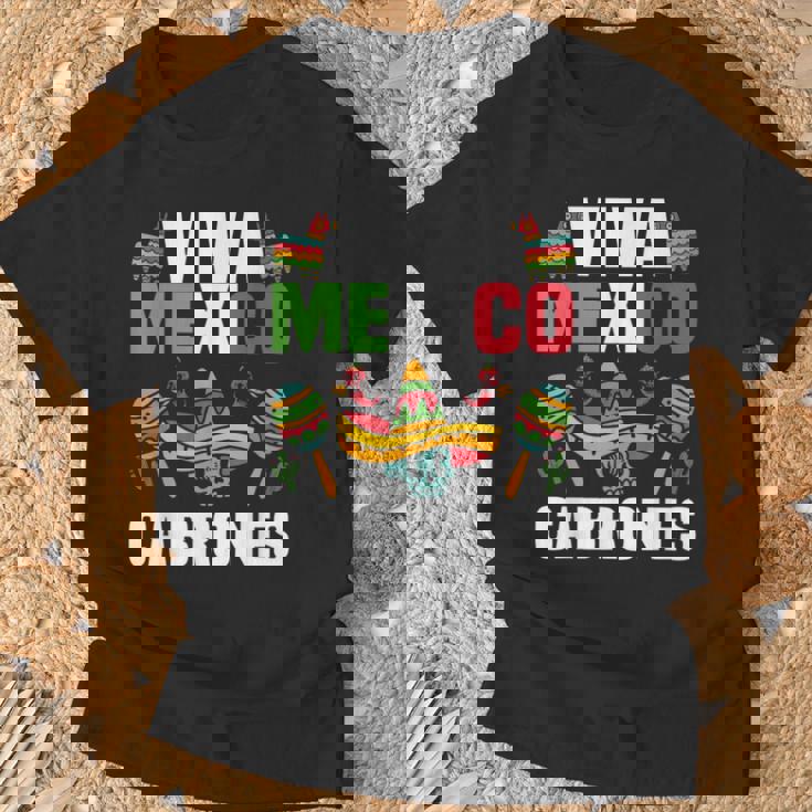 Viva Mexico Cabrones Ropa Divertida Para El Día De La Independencia Mexicana Camiseta unisex Regalos para ancianos