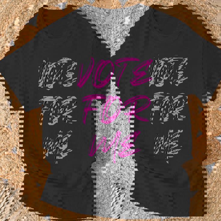 Vote For Me 選挙日 生徒会アパレル Tシャツ 高齢者への贈り物