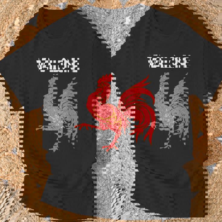 Wallonie Coq Artistique Wallonie T-Shirt Cadeaux pour les vieillards