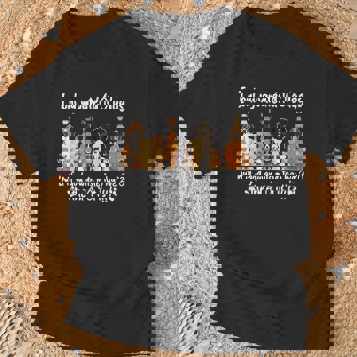 I Wanted Only Wanted 10 Dogs But If God Want Me Have 20 Then 40 Tシャツ 高齢者への贈り物