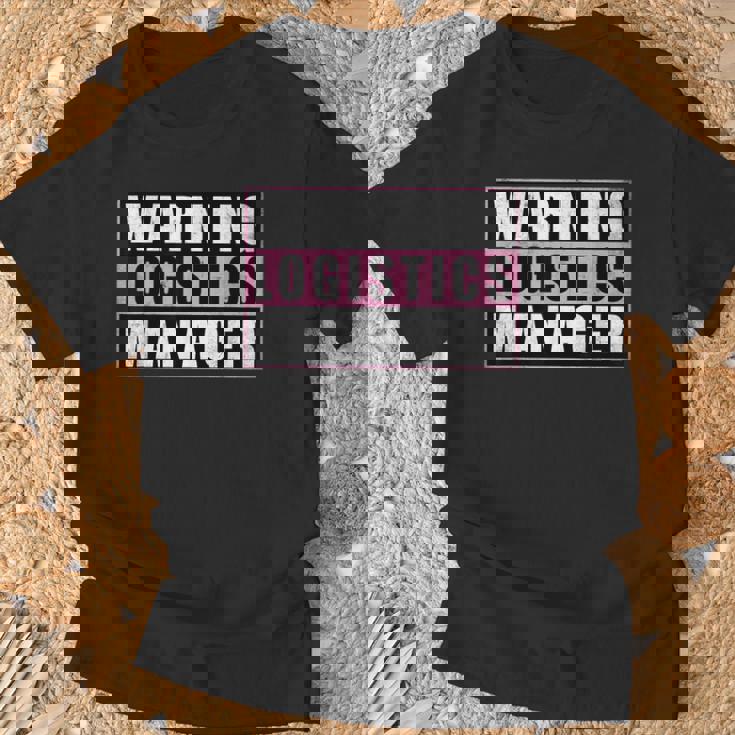 Warning Logistics Manager Tシャツ 高齢者への贈り物