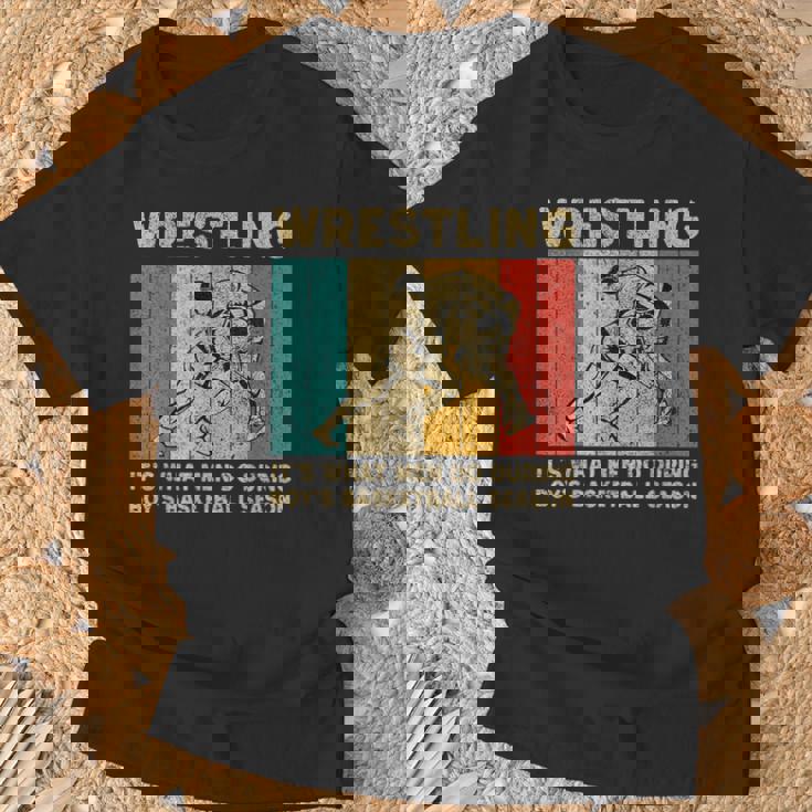 Wrestling It's What Do ビンテージレスリングレスラー Tシャツ 高齢者への贈り物