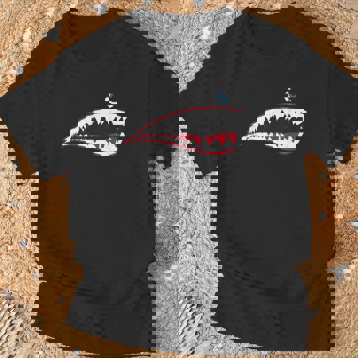 Ww2 ノーズアート第二次世界大戦退役機シャークノーズアート Tシャツ 高齢者への贈り物