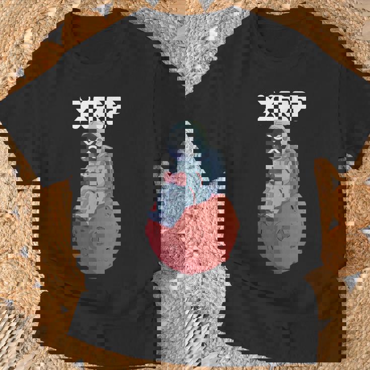 Xrpかわいい月の男暗号通貨電話トレーダー Tシャツ 高齢者への贈り物
