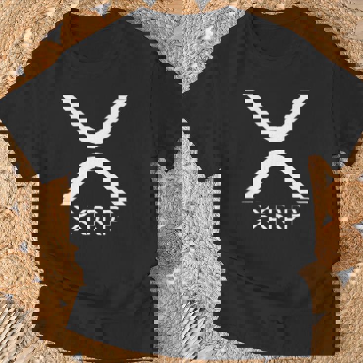 Xrpロゴ暗号通貨暗号 Tシャツ 高齢者への贈り物