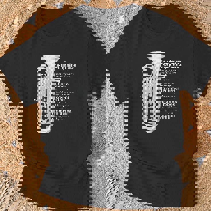 「Euphoria」吹奏楽のためのユーフォニアムユーモア 面白いユーフォニアム Tシャツ 高齢者への贈り物