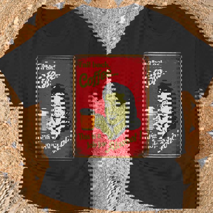 「Fall Back、Coffeeこれはアルコールの仕事だ」 おもしろプリント Tシャツ 高齢者への贈り物