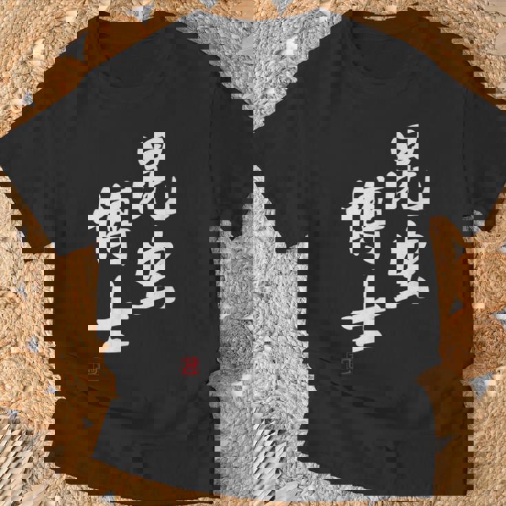 「昆虫博士」文字入り おもしろ 筆文字 面白い 服 面白い Tシャツ 高齢者への贈り物