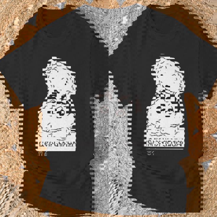 【まんが】クレヨンしんちゃん しんちゃんとシロ Tシャツ 高齢者への贈り物