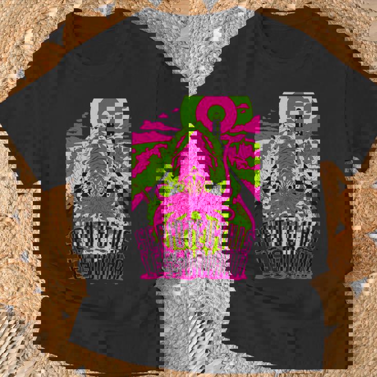 【アオリイカ】 海釣り イカ釣り ユニークイラスト アウトドア 【Sepioteuthis Lessoniana】 Tシャツ 高齢者への贈り物