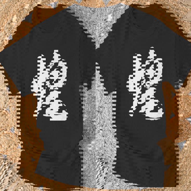 【煌】一文字 文字入り 漢字 おもしろ 面白い 日本語 毛筆 書道 筆文字 言葉 和柄 日本 かっこいい お土産 文字 Tシャツ 高齢者への贈り物