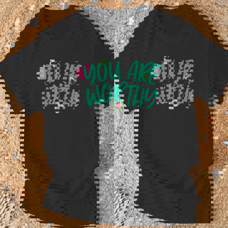 あなたはふさわしい Tシャツ 高齢者への贈り物