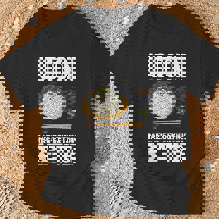 うどん 麺 和食 おもしろ Tシャツ 高齢者への贈り物