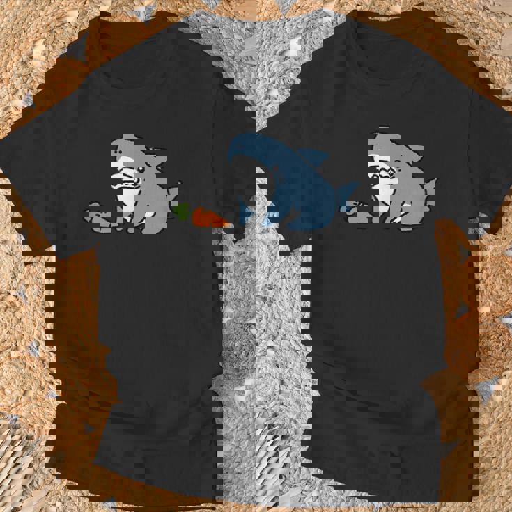 うシャぎ サメウサギ おもしろ 変な Tシャツ 高齢者への贈り物