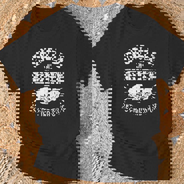 おじさんと甥っ子の一生の友 Tシャツ 高齢者への贈り物