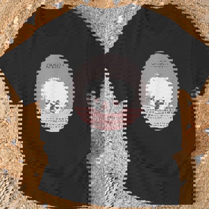 おなかすいた 犬 ワンコ 愛犬 ペキニーズ もふもふ うるうる かわいい 腹ペコ おねだり メンズ レディース キ Tシャツ 高齢者への贈り物