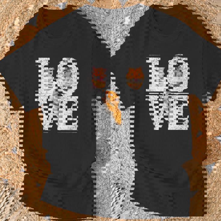 おもしろい I Love Hamsters ギフト かわいい ハムスター ペット好き ハムスター Tシャツ 高齢者への贈り物