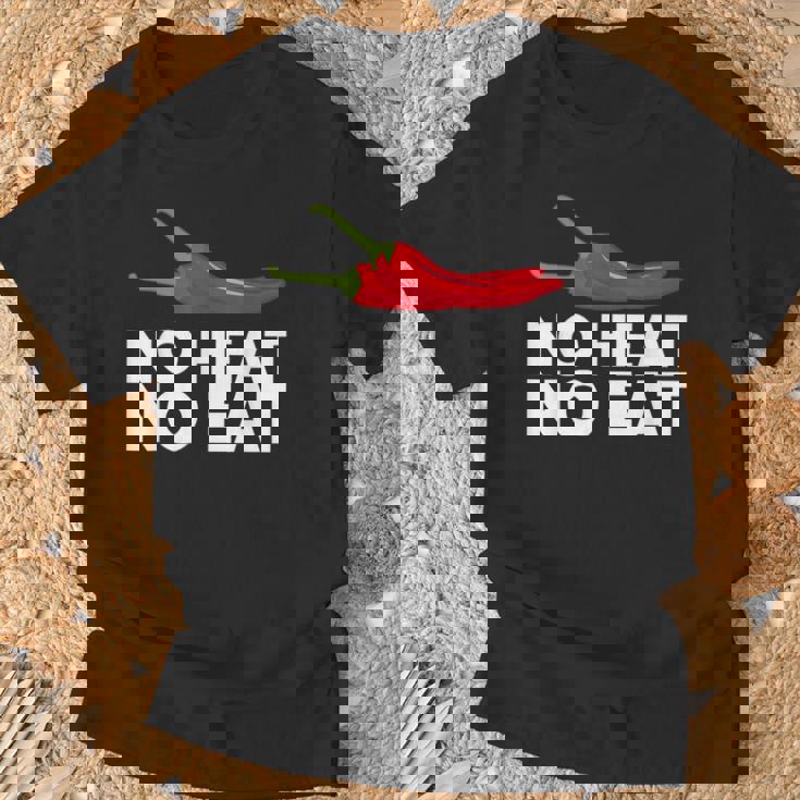 おもしろい 熱なし 食べない 辛い食べ物 クール 唐辛子 辛子 贈り物 Tシャツ 高齢者への贈り物