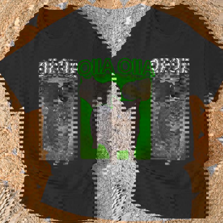 おもしろいいいあ オイア スピニングキャット ミーム おおいいあい 猫 Tシャツ 高齢者への贈り物