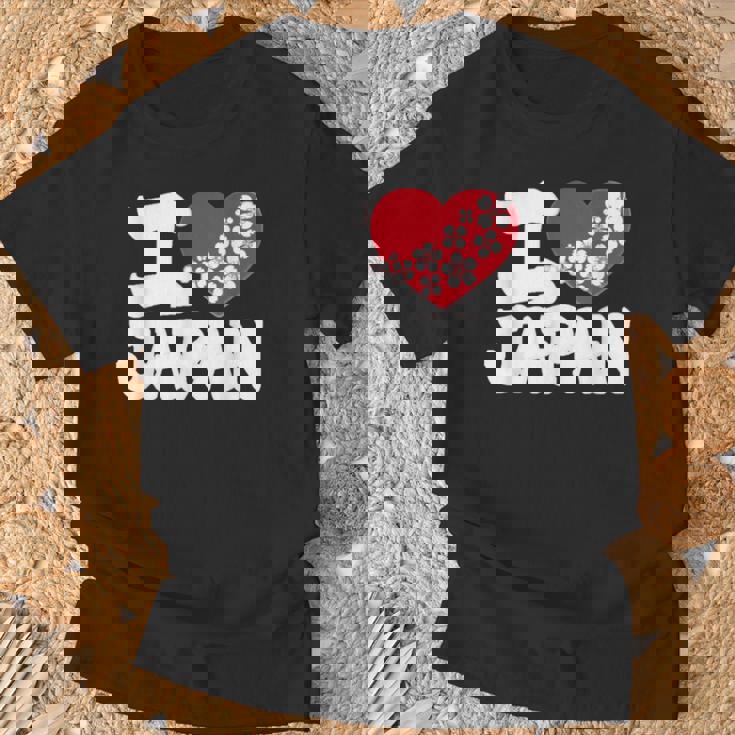 おもしろい日本の国旗 愛 日本のフランスの旗 I Love Japan Meme Tシャツ 高齢者への贈り物